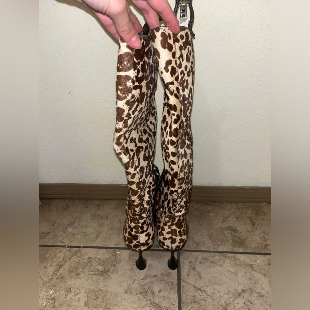 Vince Camuto Leopard/Cheetah Print High Knee Boot… - image 8